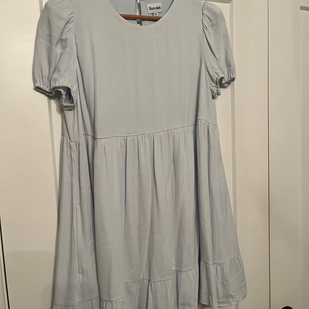 Light Blue Babydoll Dress Aritzia
